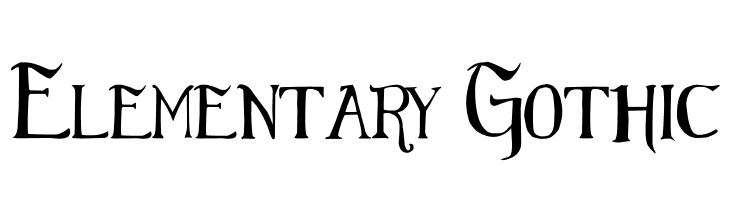 Elementary Gothic  font caratteri gratis