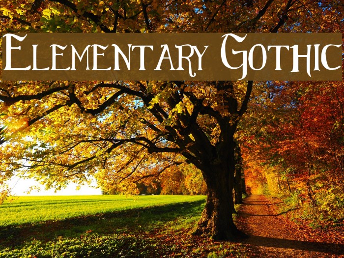 Elementary Gothic Example 1