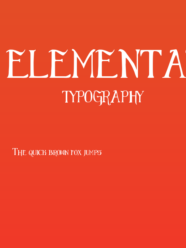 Elementary Gothic Poster