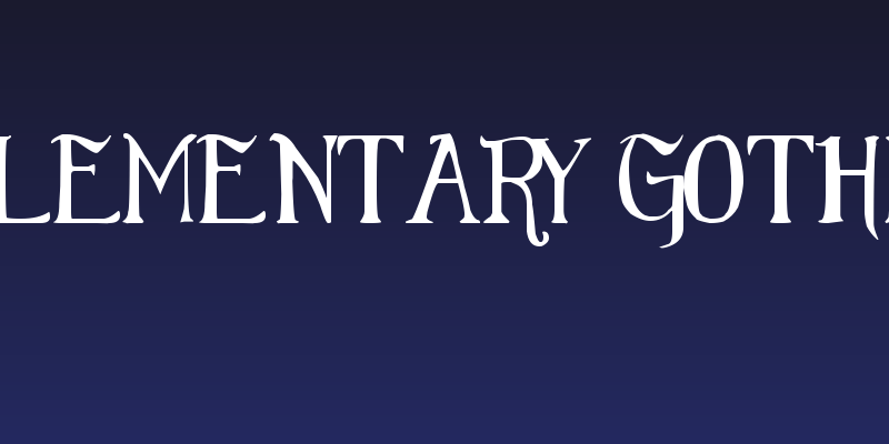 Elementary Gothic Social Header
