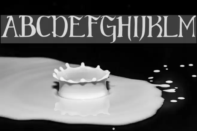 Elementary Gothic Font examples