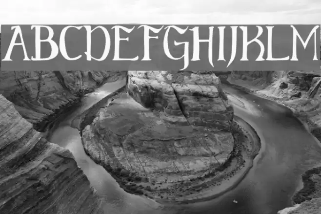 Elementary Gothic Font examples