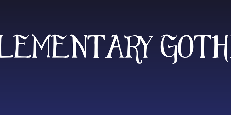 Elementary Gothic Social Header