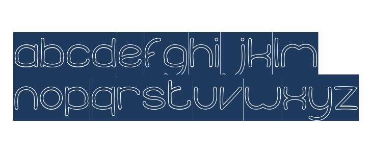 Elementary-Hollow-Inverse Lowercase