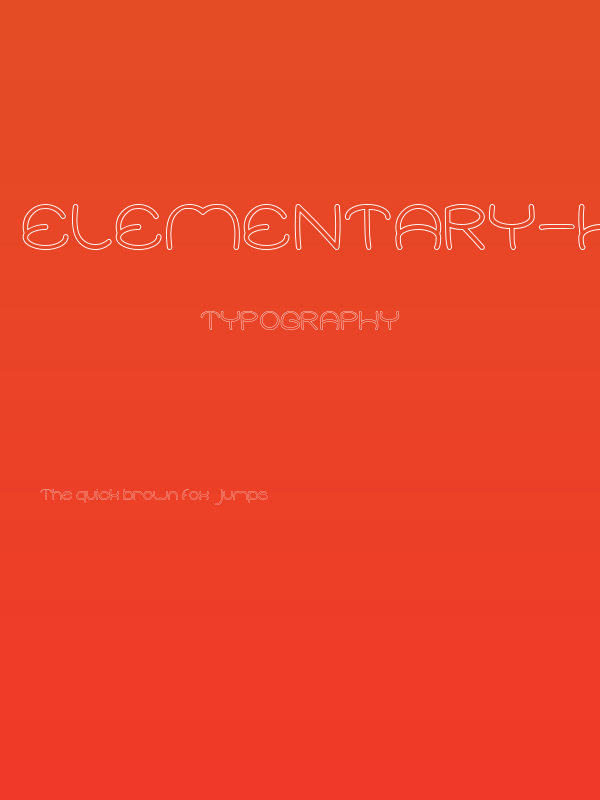 Elementary-Hollow Poster