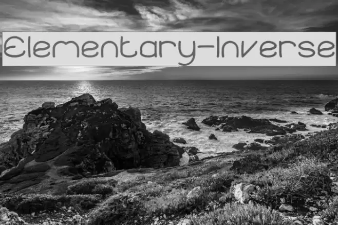 Elementary-Inverse Font examples
