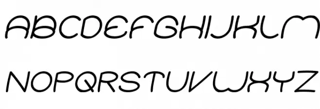 Elementary Italic Font Litere mari