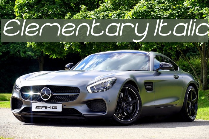 Elementary Italic Example 1