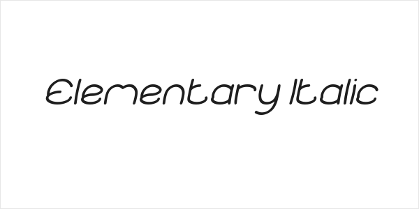 Elementary Italic Logo