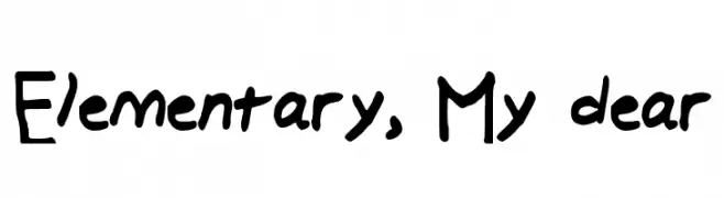 Elementary, My dear 