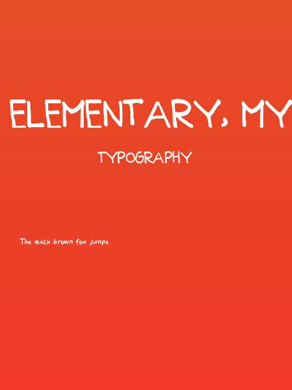 Elementary, My dear Poster