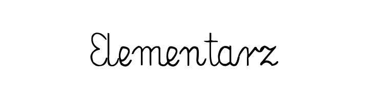 Elementarz  नि: शुल्क फ़ॉन्ट्स डाउनलोड
