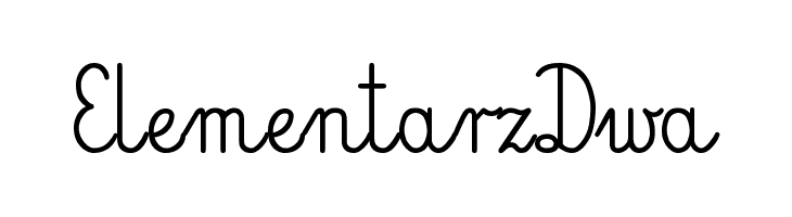 ElementarzDwa  フリーフォントのダウンロード