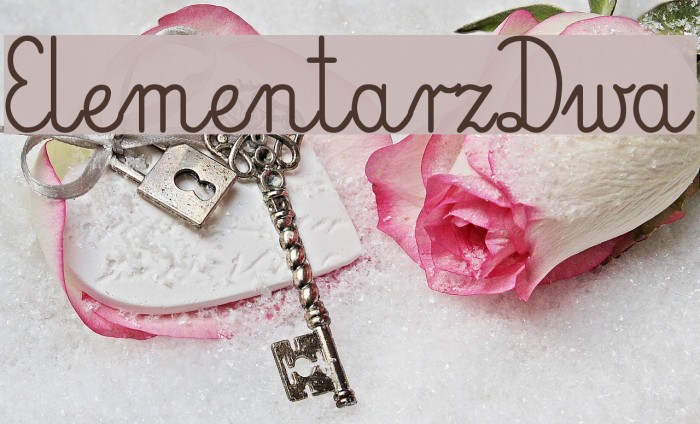 ElementarzDwa Font examples