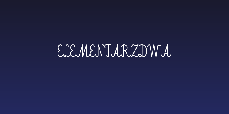 ElementarzDwa Social Header