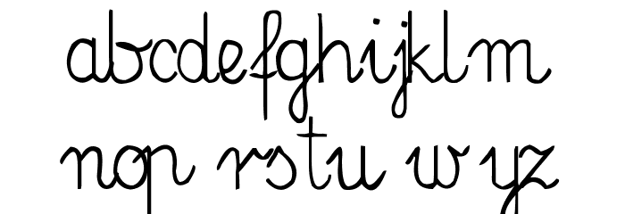 Elementarz Font LOWERCASE