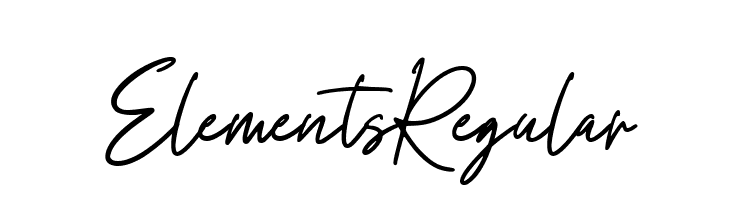 Elements Regular  font caratteri gratis