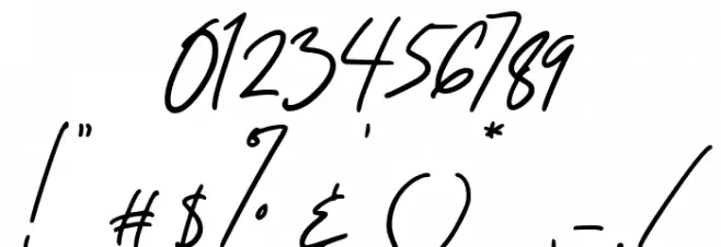 Elements Regular Font OTHER CHARS