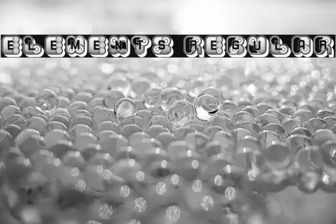 Elements Regular Шрифта examples