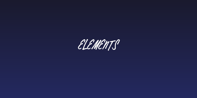 Elements Social Header