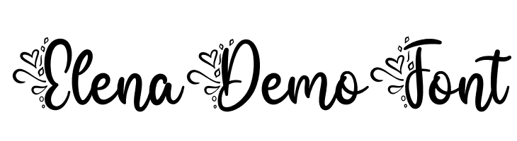 Elena Demo Font  नि: शुल्क फ़ॉन्ट्स डाउनलोड