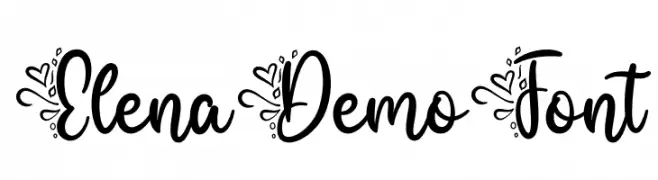 Elena Demo Font  Frei Schriftart Herunterladen