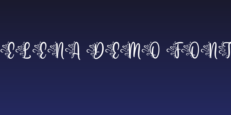 Elena Demo Font Social Header