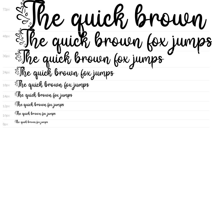 Elena Demo Font Waterfall