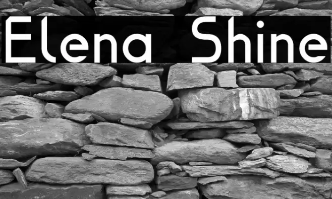 Elena Shine Font examples