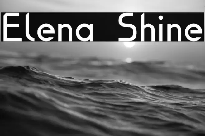 Elena Shine Font examples