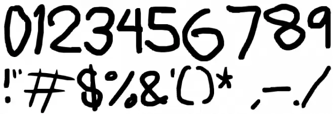 Elephant Downtime Font OTHER CHARS