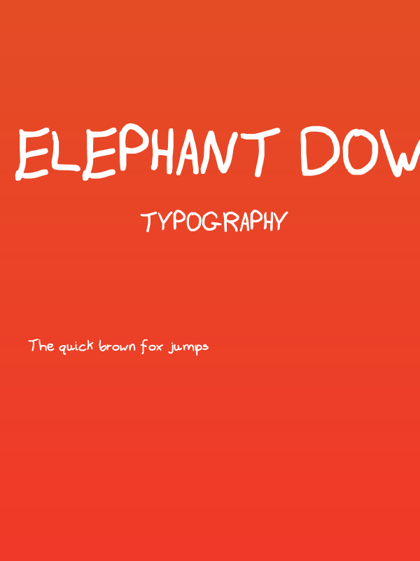 Elephant Downtime Poster