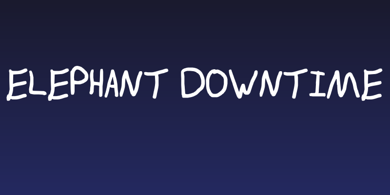 Elephant Downtime Social Header
