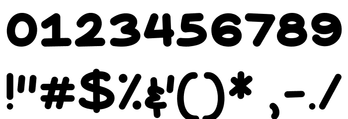 Elephant Ears Demo Font OTHER CHARS