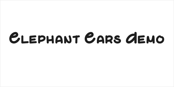 Elephant Ears Demo Logo