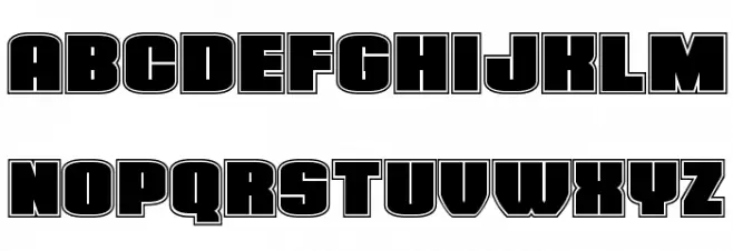 Elephant Gun Academy Schriftart Groß