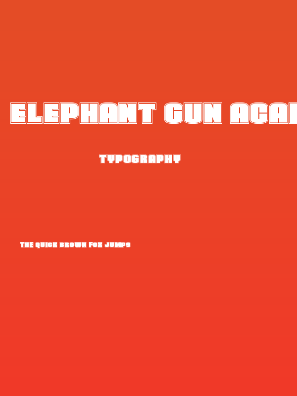 Elephant Gun Academy Poster