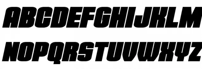 Elephant Gun Condensed Italic Fonte MINÚSCULAS