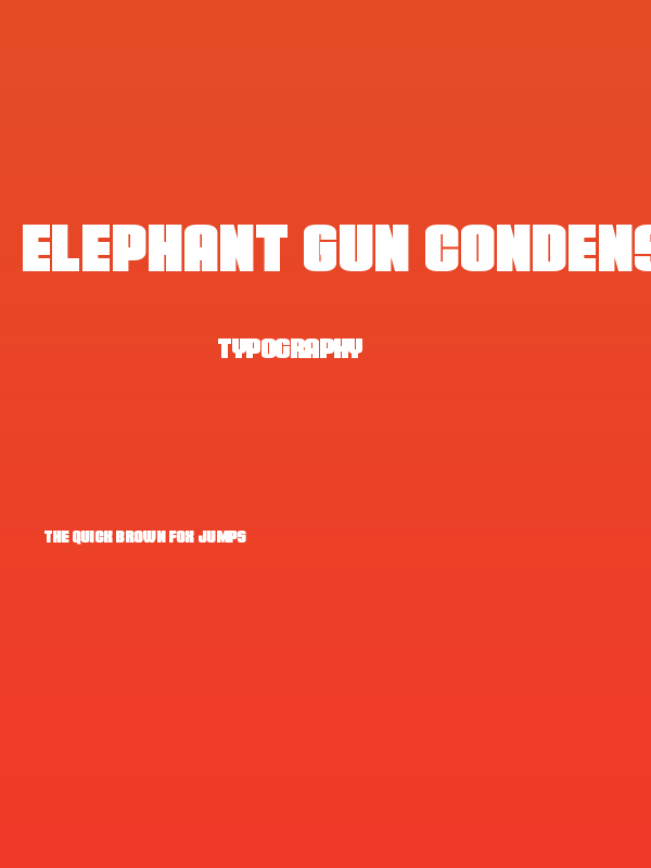 Elephant Gun Condensed Poster