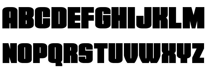 Elephant Gun Condensed Font LOWERCASE