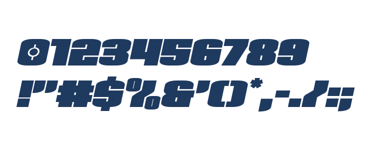 Elephant Gun Expanded Italic Other Characters
