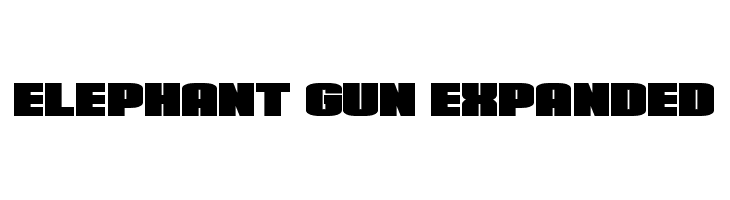 Elephant Gun Expanded  नि: शुल्क फ़ॉन्ट्स डाउनलोड