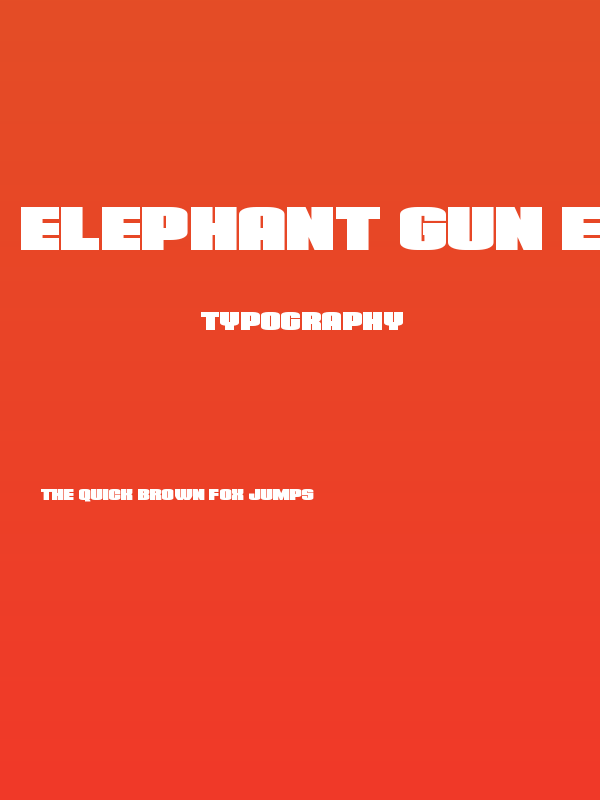 Elephant Gun Expanded Poster