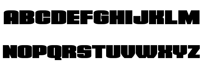 Elephant Gun Expanded Font LOWERCASE