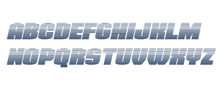 Elephant Gun Gradient Italic Lowercase