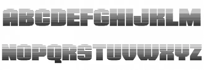 Elephant Gun Gradient フォント 大文字