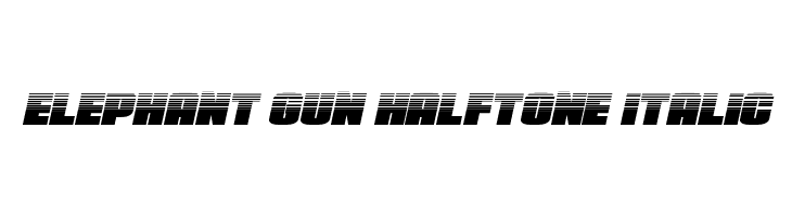 Elephant Gun Halftone Italic  免费字体下载