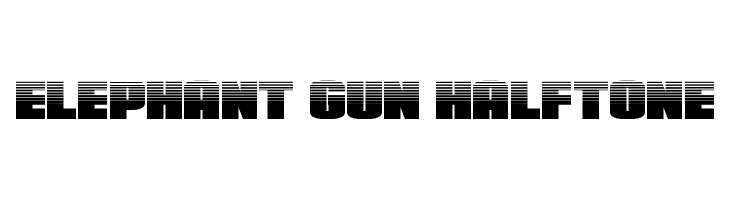 Elephant Gun Halftone  les polices de caractères gratuit tlcharger