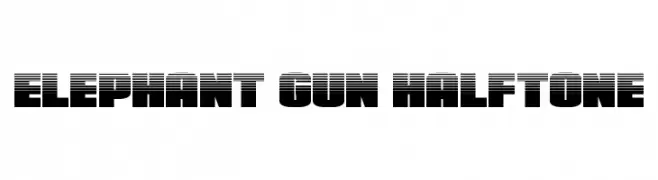Elephant Gun Halftone  Fuentes Gratis Descargar