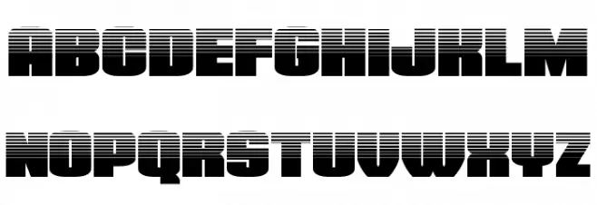 Elephant Gun Halftone خط أحرف كبيرة